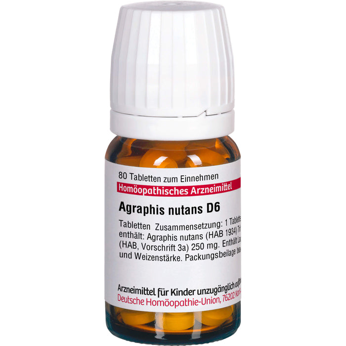 DHU Agraphis nutans D6 Tabletten, 80 St. Tabletten