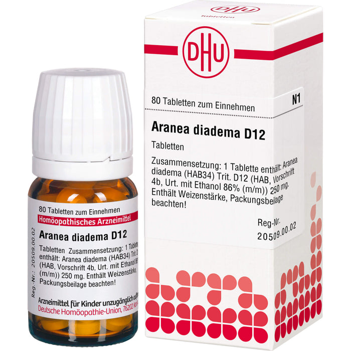 Aranea diadema D12 DHU Tabletten, 80 St. Tabletten