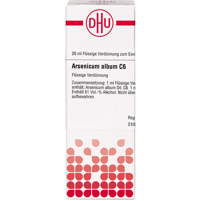 DHU Arsenicum album C6 Dilution, 20 ml Lösung