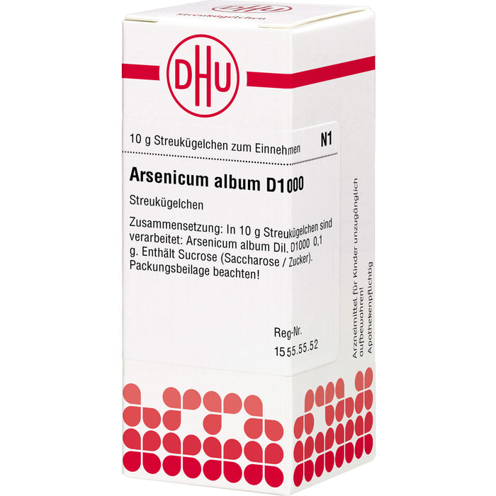 DHU Arsenicum album D1000 Streukügelchen, 10 g Globuli