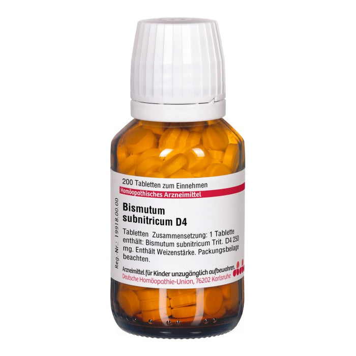 DHU Bismutum subnitricum D4 Tabletten, 200 St. Tabletten