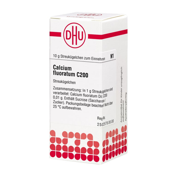 DHU Calcium fluoratum C200 Streukügelchen, 10 g Globuli