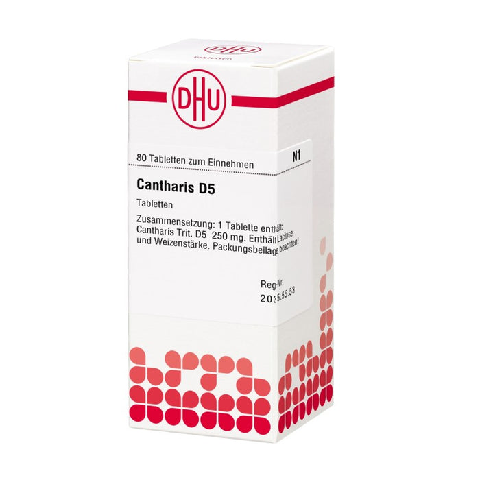 DHU Cantharis D5 Tabletten, 80 St. Tabletten