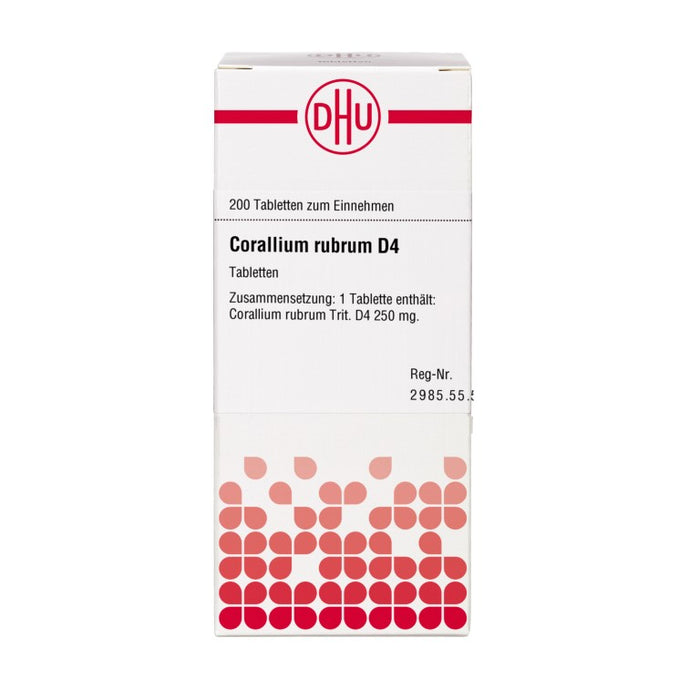 Corallium rubrum D4 DHU Tabletten, 200 St. Tabletten