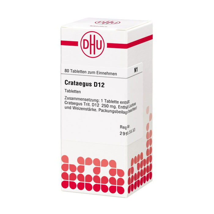 DHU Crataegus D12 Tabletten, 80 pcs. Tablets