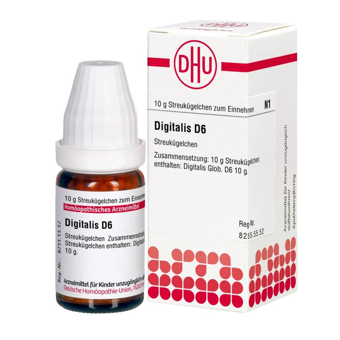 DHU Digitalis D 6 Streukügelchen, 10 g Globuli