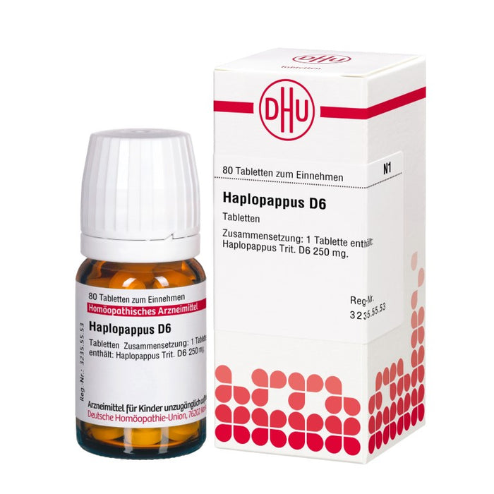 Haplopappus D6 DHU Tabletten, 80 St. Tabletten