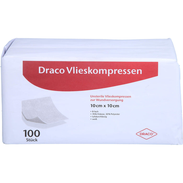 Vlieskompressen 10x10cm unsteril 8fach, 100 St KOM