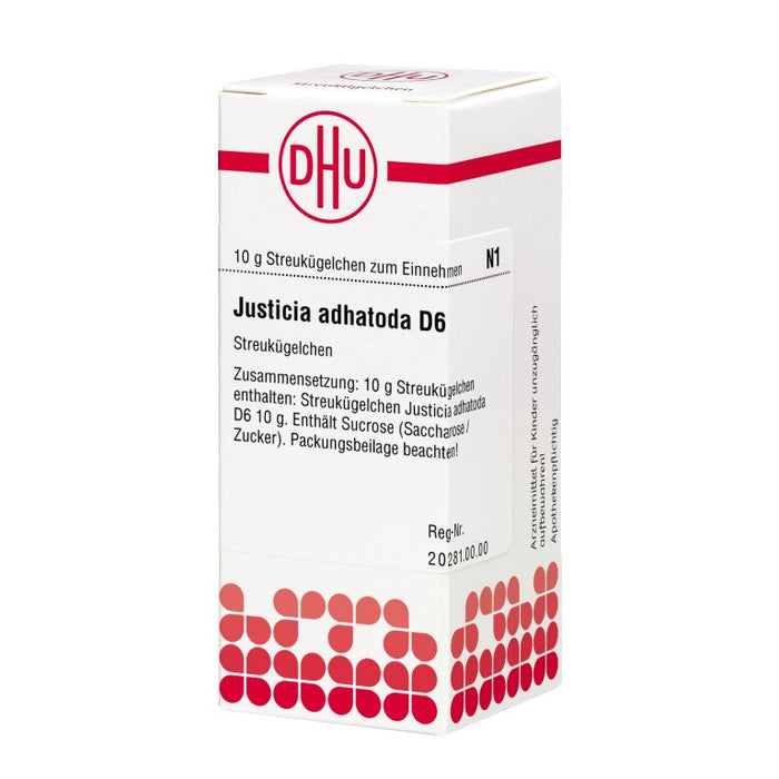 DHU Justicia adhatoda D 6 Streukügelchen, 10 g Globules