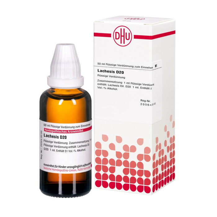 DHU Lachesis D20 Dilution, 50 ml Lösung