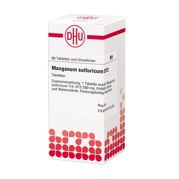 DHU Manganum sulfuricum D12 Tabletten, 80 pc Tablettes