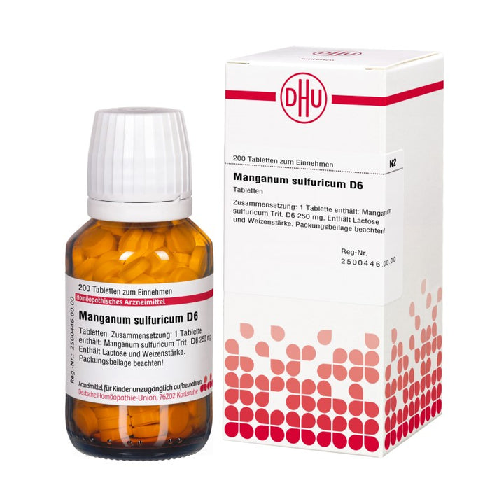 Manganum sulfuricum D6 DHU Tabletten, 200 St. Tabletten