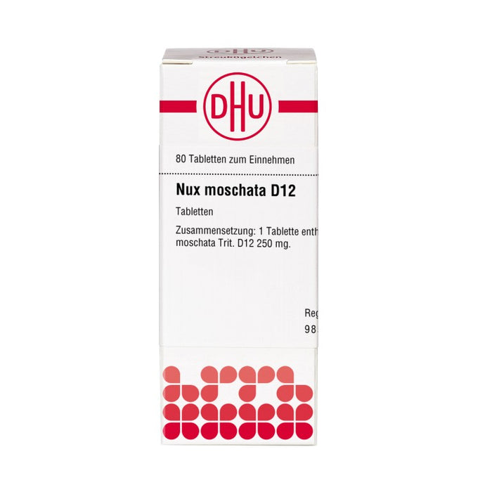 DHU Nux moschata D12 Tabletten, 80 St. Tabletten