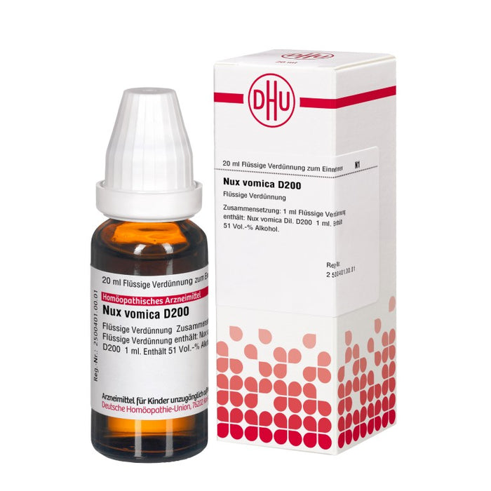 Nux vomica D200 DHU Dilution, 20 ml Lösung