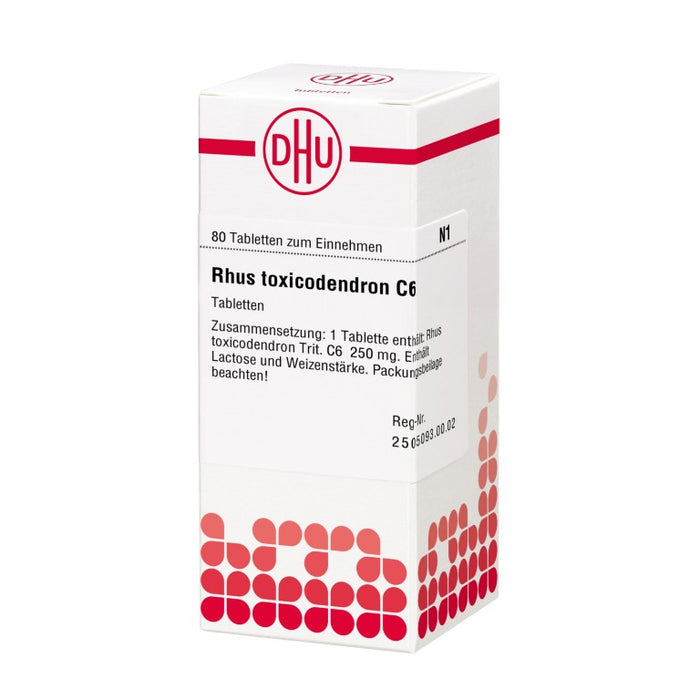 DHU Rhus toxicodendron C6 Tabletten, 80 St. Tabletten