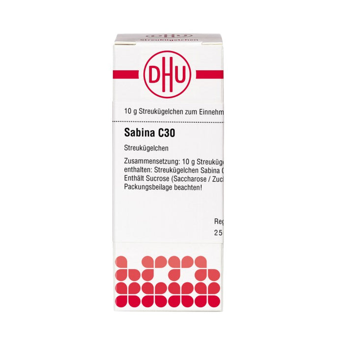 Sabina C30 DHU Globuli, 10 g Globuli