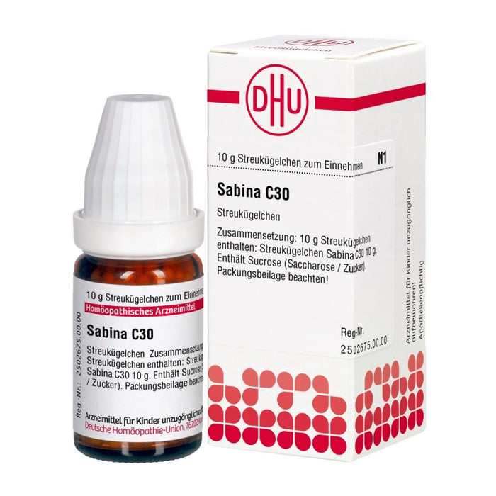 DHU Sabina C 30 Streukügelchen, 10 g Globules