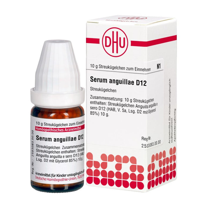 Serum anguillae D12 DHU Globuli, 10 g Globuli