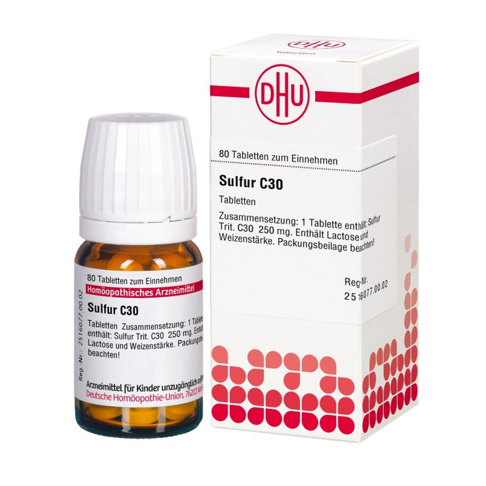 DHU Sulfur C30 Tabletten, 80 pc Tablettes