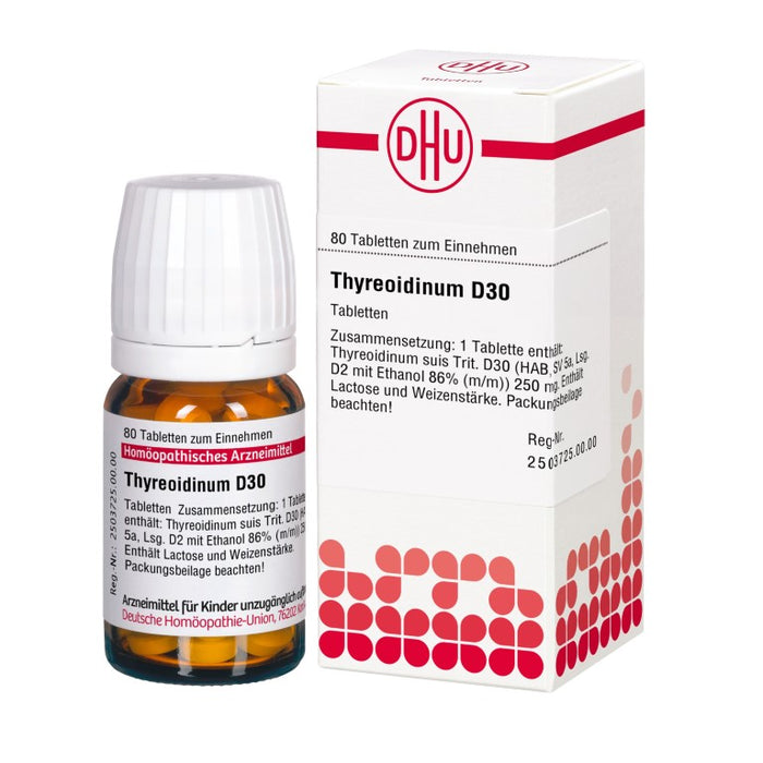 DHU Thyreoidinum D30 Tabletten, 80 St. Tabletten