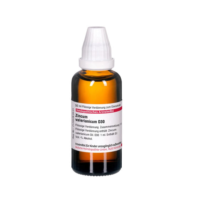 DHU Zincum valerianicum D30 Dilution, 50 ml Lösung