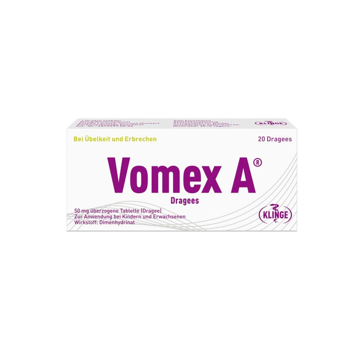 Vomex A Dragees, 20 pcs. Tablets