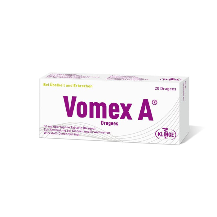 Vomex A Dragees, 20 pcs. Tablets