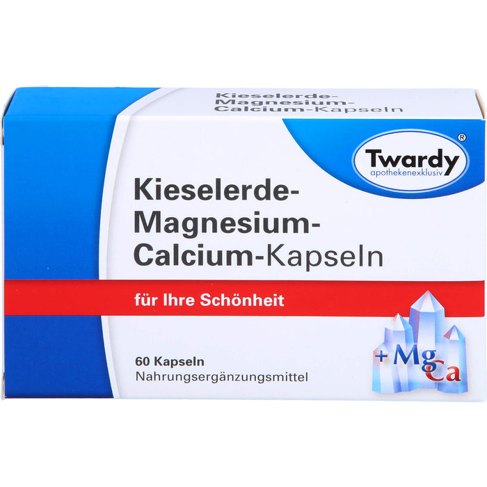 Twardy Kieselerde-Magnesium-Calcium-Kapseln für Ihre Schönheit, 60 pcs. Capsules