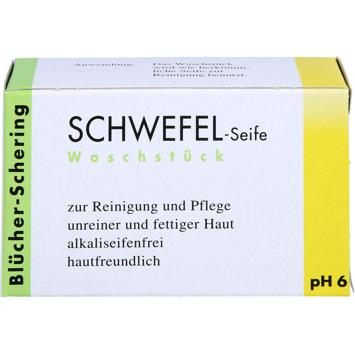 Blücher-Schering Schwefel-Seife Waschstück, 100 g bar of soap