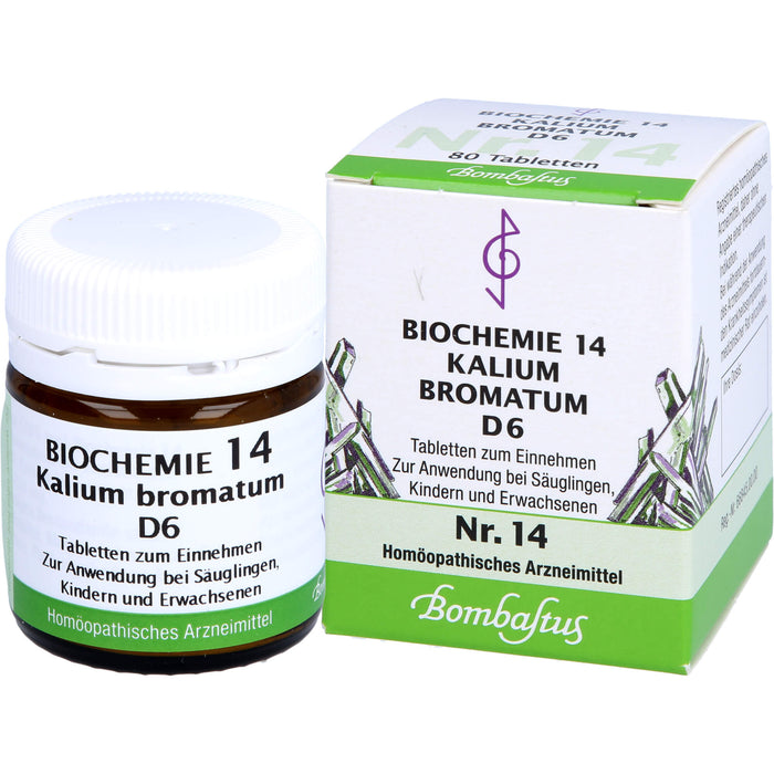 Biochemie 14 Kalium bromatum Bombastus D6 Tbl., 80 St TAB