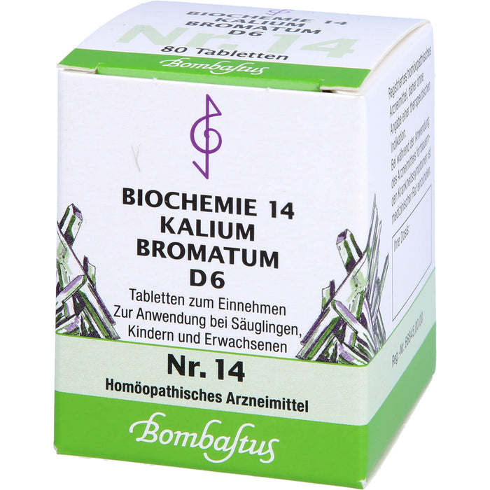 Biochemie 14 Kalium bromatum Bombastus D6 Tbl., 80 St TAB