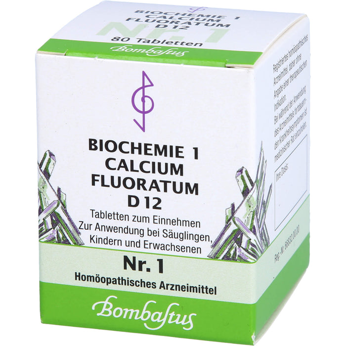 Bombastus Biochemie 1 Calcium fluoratum D 12 Tabletten, 80 St. Tabletten