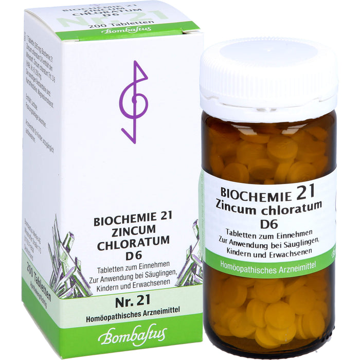 Biochemie 21 Zincum chloratum Bombastus D6 Tbl., 200 St TAB