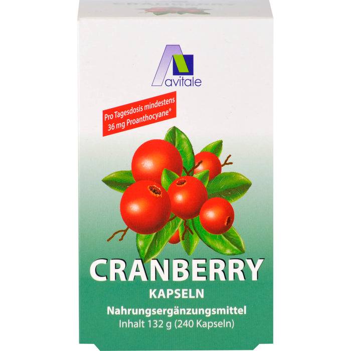 Avitale Cranberry Kapseln 400 mg, 240 pc Capsules