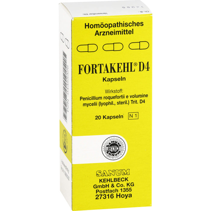 SANUM-KEHLBECK FORTAKEHL D4 Kapseln, 20 pc Capsules