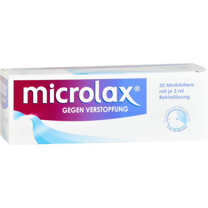 microlax Miniklistier Rektallösung Reimport EMRAmed, 50 St. Klistiere