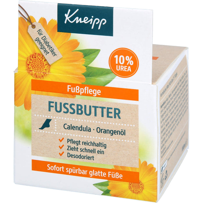 Kneipp Fussbutter Ringelblume-Rosmarin reichhaltige Pflege für trockene Füße, 100 g Crème