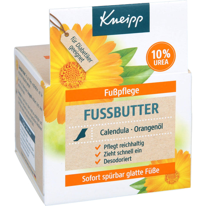 Kneipp Fussbutter Ringelblume-Rosmarin reichhaltige Pflege für trockene Füße, 100 g Creme