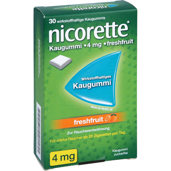 Nicorette 4mg Freshfruit Emra Kaugummi, 30 St KGU