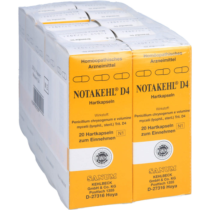 Notakehl D4 Kaps., 10X20 St KAP