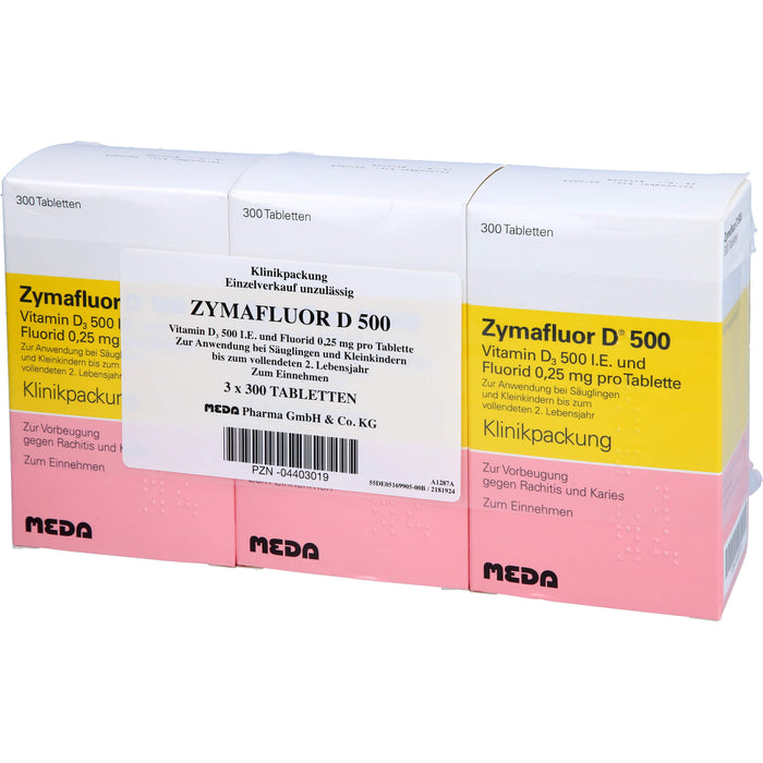 Zymafluor D 500 Tabletten zur Vorbeugung gegen Rachitis und Karies, 900 pcs. Tablets