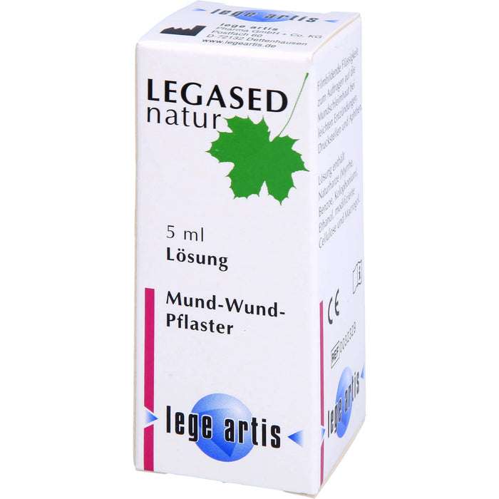 LEGASED natur Lösung bei entzündeter Mundschleimhaut., 5 ml Solution