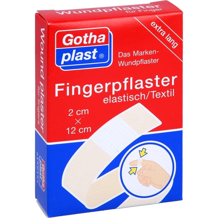 GOTHAPLAST FINGERVERBAND 2X12, 10 pcs. Patch