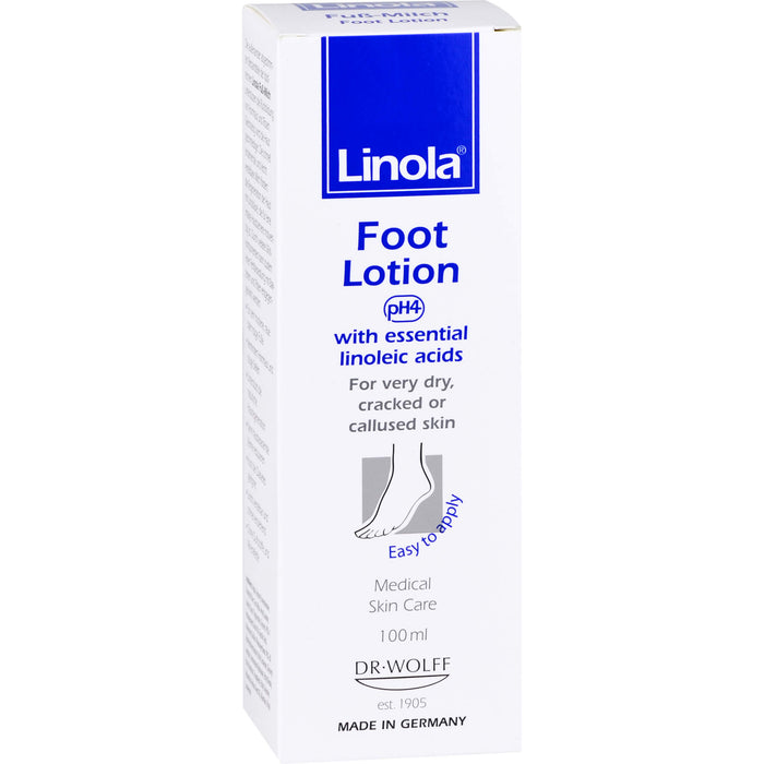 Linola Fuß-Milch bei sehr rissiger, trockener oder verhornter Haut, 100 ml Cream