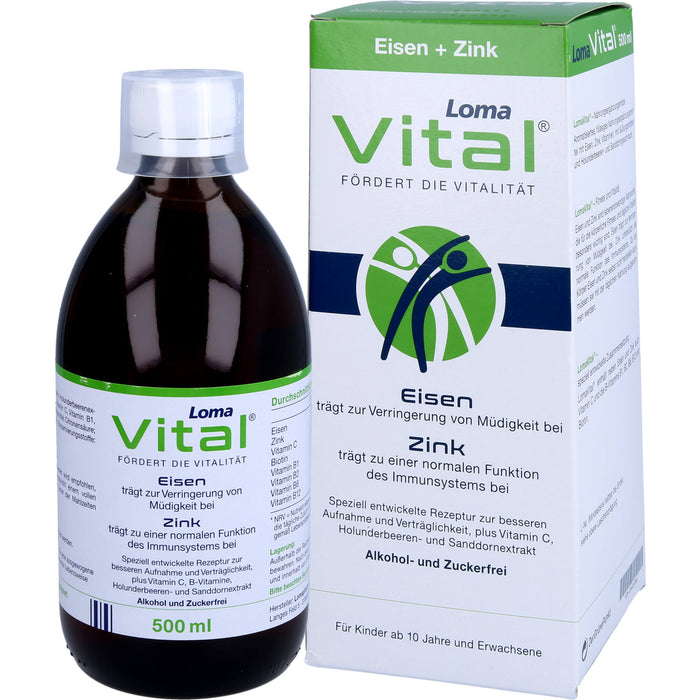 Lomavital Eisen+Zink, 500 ml FLU