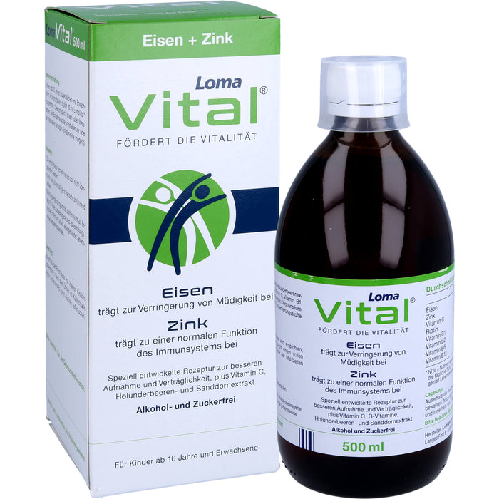 Lomavital Eisen+Zink, 500 ml FLU