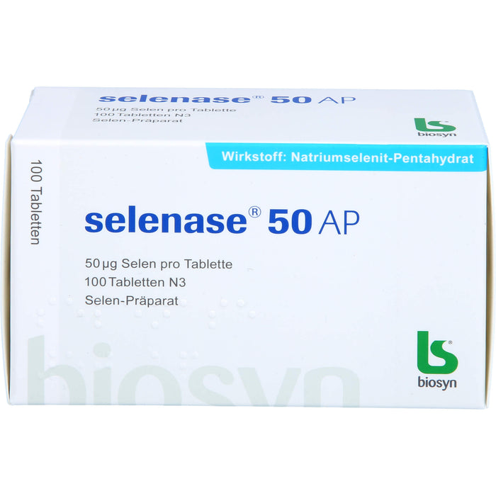 selenase 50 AP Tabletten bei nachgewiesenem Selenmangel, 100 St. Tabletten