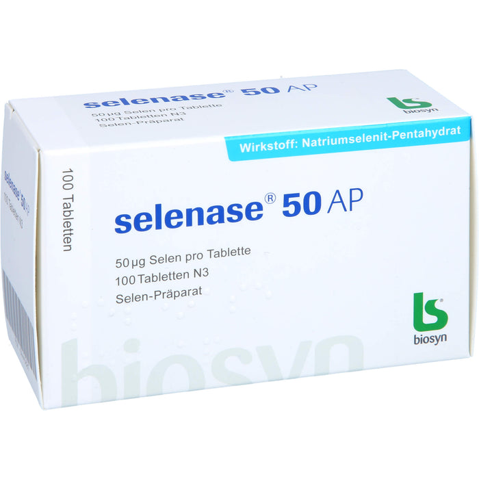 selenase 50 AP Tabletten bei nachgewiesenem Selenmangel, 100 pc Tablettes