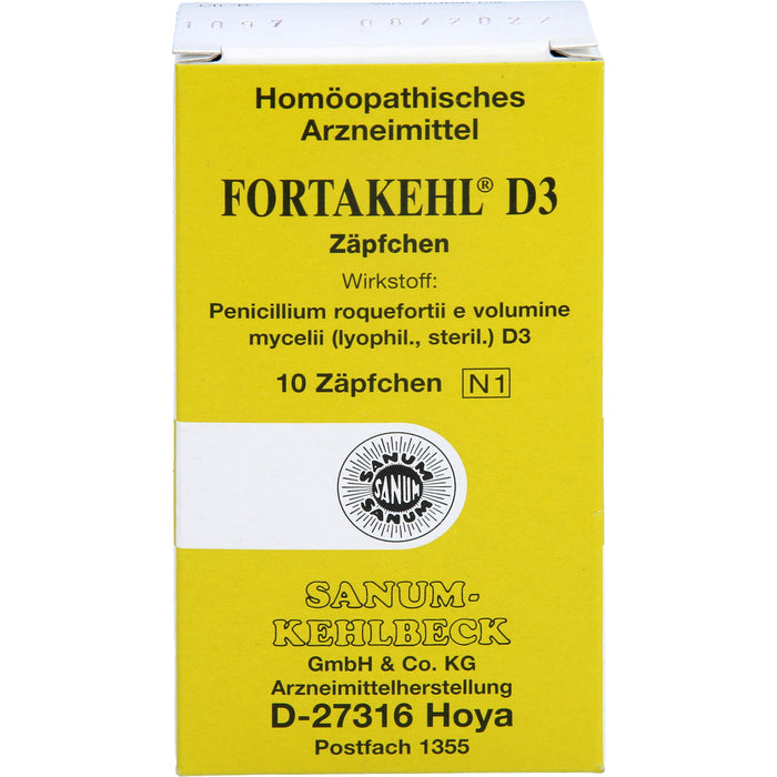 Fortakehl D3 Zäpfchen, 10 pc Suppositoires