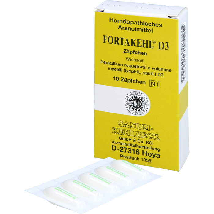 Fortakehl D3 Zäpfchen, 10 pcs. Suppositories